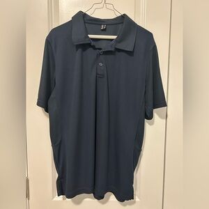 Men’s Navy Blue Polo Shirt Size Medium | Classic Short Sleeve Collared Shirt